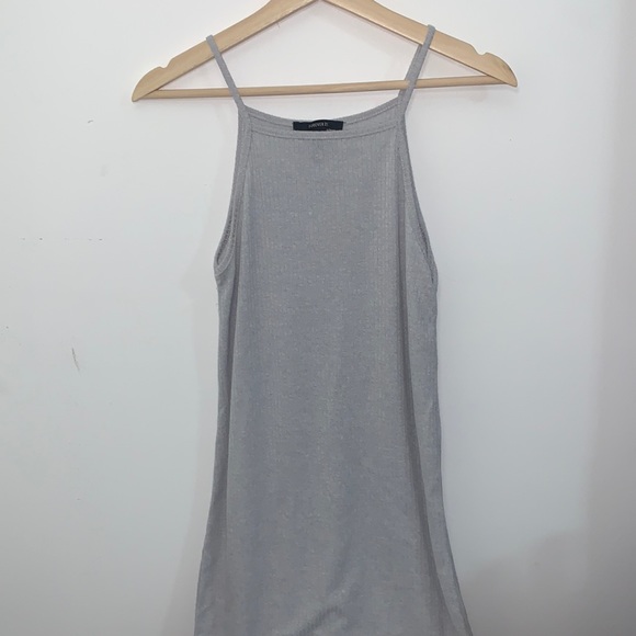 Forever 21 Side Slits Grey Maxi Dress - Picture 2 of 5